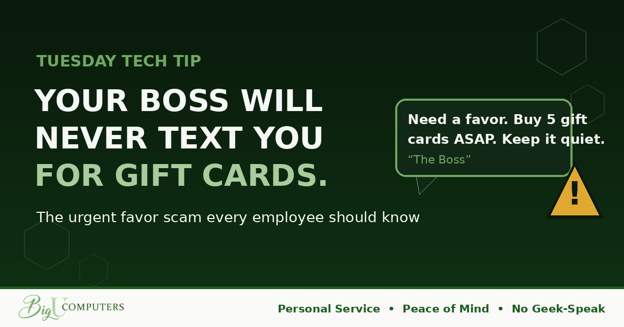 Your Boss Will Never Text You for Gift Cards