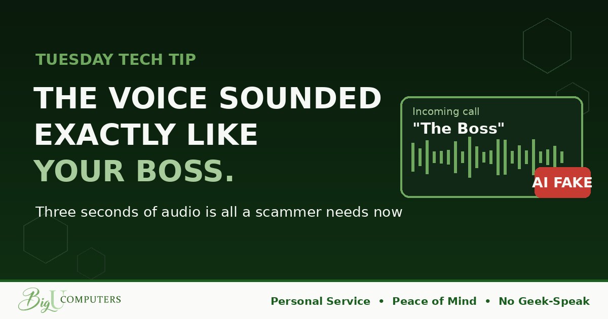The Voice on the Phone Sounded Exactly Like Your Boss