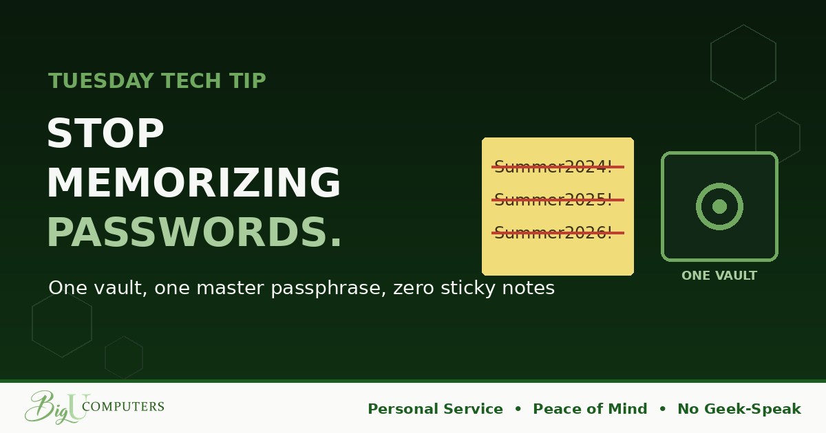 Stop Memorizing Passwords