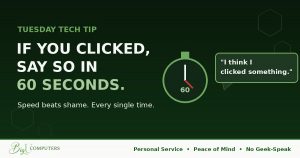 If You Clicked, Say So in 60 Seconds