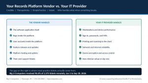 Who Provides IT Support for Practices Running Credible, TherapyNotes, or SimplePractice?