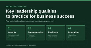 Key Leadership Qualities to Practice for Business Success