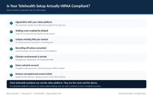 Is Our Telehealth Setup Actually HIPAA Compliant?